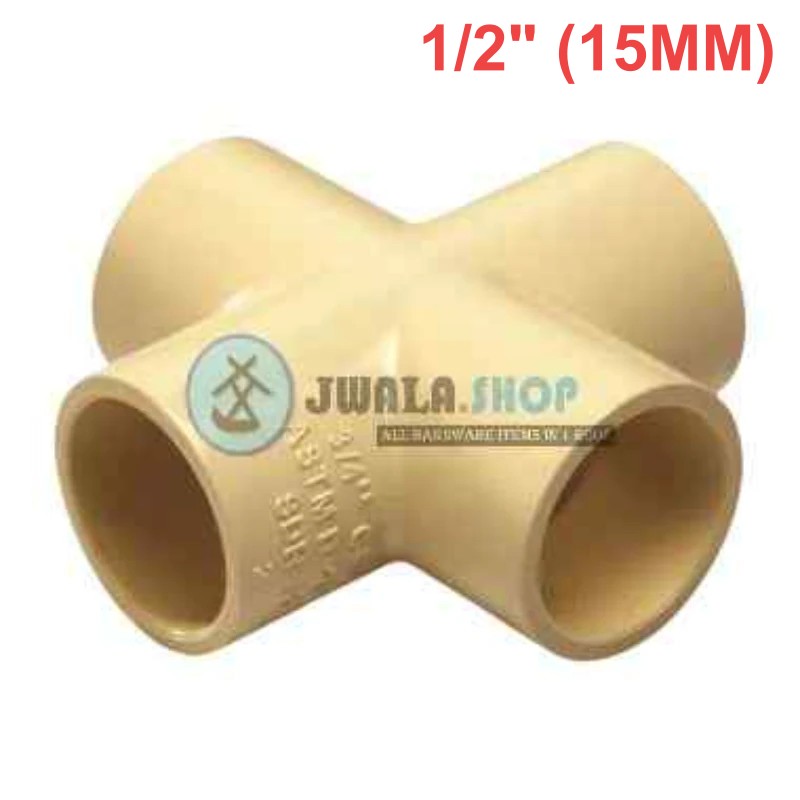 MG- CPVC Cross Tee- 1/2" (15mm)